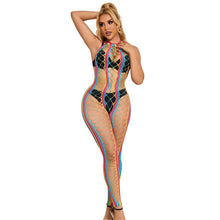 Carregar imagem no visualizador da galeria, Bodystocking multicor em rede - Subblime