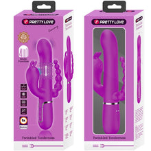 Carregar imagem no visualizador da galeria, Vibrador 4 em 1 - Vaginal com movimento sobe e desce + Estimulador de clitóris + Anal - Rosa - Cammy - Pretty Love