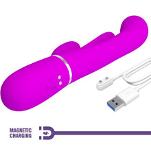 Carregar imagem no visualizador da galeria, Vibrador 3 em 1 - Vibrador vaginal com estimulador de clitóris, Ponto G e pulsação - Twinkled tenderness - Pretty Love