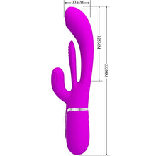 Carregar imagem no visualizador da galeria, Vibrador 3 em 1 - Vibrador vaginal com estimulador de clitóris, Ponto G e pulsação - Twinkled tenderness - Pretty Love