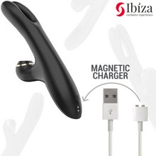 Carregar imagem no visualizador da galeria, Vibrador vaginal com movimento interno e estimulador de clitóris com ondas de pressão - Suction clamping vibrator