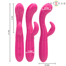 Carregar imagem no visualizador da galeria, Vibrador vaginal e ponto G com estimulador de clitóris - Amara - Rosa - Intense