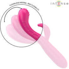 Carregar imagem no visualizador da galeria, Vibrador vaginal e ponto G com estimulador de clitóris - Amara - Rosa - Intense