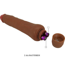 Carregar imagem no visualizador da galeria, Vibrador Realístico - 25 cm - Dryad - Castanho - Bárbara