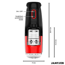 Carregar imagem no visualizador da galeria, Masturbador masculino com movimento de sobe e desce e rotação - Thrusting and rotating masturbator - Storm
