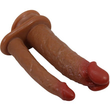 Carregar imagem no visualizador da galeria, Vibrador realístico duplo - 16,5cm e 14,5cm - Hulbert - Pretty Love