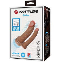 Carregar imagem no visualizador da galeria, Vibrador realístico duplo - 16,5cm e 14,5cm - Hulbert - Pretty Love