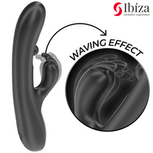 Carregar imagem no visualizador da galeria, Vibrador vaginal com estimulador de clitóris e esfera rotativa no ponto G - Rolling ball rabbit vibrator