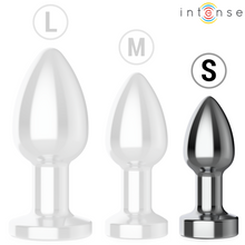 Carregar imagem no visualizador da galeria, Plug anal metálico com vibração e comando - 7,4cm - S - Intense