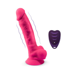 Carregar imagem no visualizador da galeria, Vibrador realístico com comando - Rosa - 20 cm - Silexd
