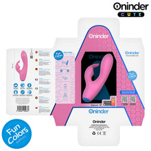Carregar imagem no visualizador da galeria, Vibrador vaginal e ponto G com estimulador de clitóris com APP - Rosa - 14.5 cm - Oninder