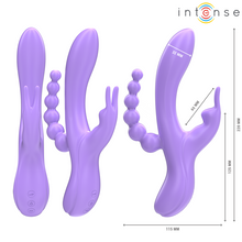 Carregar imagem no visualizador da galeria, Vibrador vaginal com estimulador de clitóris e anal - Miko - Intense
