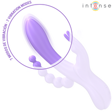 Carregar imagem no visualizador da galeria, Vibrador vaginal com estimulador de clitóris e anal - Miko - Intense