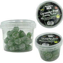 Carregar imagem no visualizador da galeria, Rebuçados em formato de pénis com aroma a cannabis - Caramelos pene - Candy penis - 40 gr. - Diverty sex