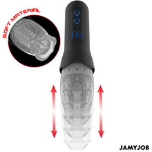 Carregar imagem no visualizador da galeria, Masturbador boca com vibração, movimento de sobe e desce e rotação - Oral sex stimulator - Blow-R - Jamyjob