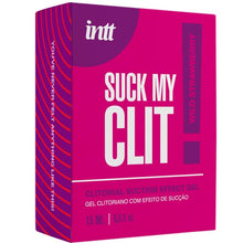 Carregar imagem no visualizador da galeria, Gel estimulante com efeito de sucção - Suck my clit! - Morangos silvestres - 15ml - INTT