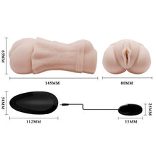 Carregar imagem no visualizador da galeria, Masturbador masculino com vibração - Vagina - 3D vagina - Crazy Bull