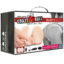 Carregar imagem no visualizador da galeria, Masturbador masculino com vibração - Vagina e ânus - Busty butt - Crazy Bull
