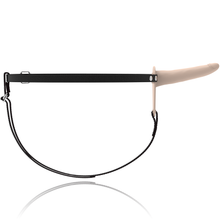 Carregar imagem no visualizador da galeria, Strap-on com vibração - 15,5cm - Recarregável - Bege - Silicone Vibrating Strap-On - Fetish Submissive