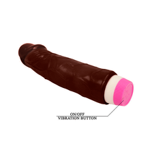Carregar imagem no visualizador da galeria, Vibrador realístico - 19.5cm - Castanho - Baile