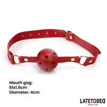 Carregar imagem no visualizador da galeria, Kit BDSM com 7 peças e bolsa de armazenamento - Vermelho - Latetobed