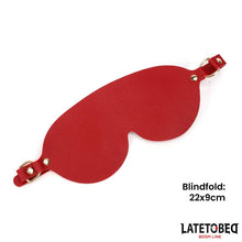 Carregar imagem no visualizador da galeria, Kit BDSM com 7 peças e bolsa de armazenamento - Vermelho - Latetobed
