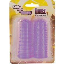 Carregar imagem no visualizador da galeria, Conjunto de 2 capas de dedo estimulantes - Lilás - Lust Fingers - Seven Creations