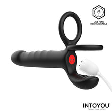 Carregar imagem no visualizador da galeria, Strap-on para dupla penetração com vibração e comando - Magnor - IntoYou