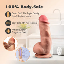 Carregar imagem no visualizador da galeria, Dildo Realista Posable 7” - 17.7cm - Castanho - Dr. Skin