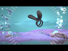 Carregar e reproduzir vídeo no visualizador da Galeria, Vibrador para casal/engrossador de pénis com estimulador de clitóris, anel para pénis e testículos e comando - Synkox - IntoYou