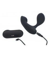 Carregar imagem no visualizador da galeria, Estimulador de próstata e períneo com vibração e comando - Preto - P5 - Virgite