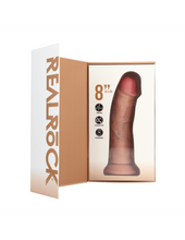 Carregar imagem no visualizador da galeria, Vibrador realístico - 20 cm - Bege - Realistic vibrating dildo with suction cup 8” - Real Rock