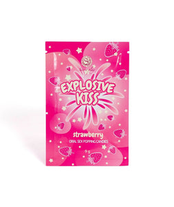 Rebuçados explosivos para sexo oral - Explosiv Kiss - Morango - Secret Play