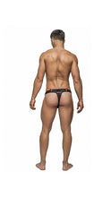 Carregar imagem no visualizador da galeria, Tanga preta e laranja - Camo net sport - Male Power