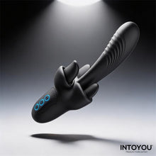 Carregar imagem no visualizador da galeria, Vibrador vaginal com estimulador de clitóris com movimento de língua - Triton - IntoYou