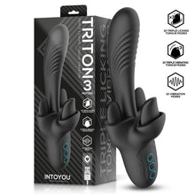 Carregar imagem no visualizador da galeria, Vibrador vaginal com estimulador de clitóris com movimento de língua - Triton - IntoYou