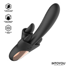 Carregar imagem no visualizador da galeria, Vibrador vaginal com estimulador de clitóris com movimento de língua - Triton - IntoYou