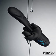 Carregar imagem no visualizador da galeria, Vibrador vaginal com estimulador de clitóris com movimento de língua - Triton - IntoYou