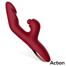 Carregar imagem no visualizador da galeria, Vibrador vaginal com estimulador de clitóris, pulsação e aquecimento – Velter – Action