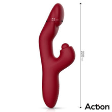 Carregar imagem no visualizador da galeria, Vibrador vaginal com estimulador de clitóris, pulsação e aquecimento – Velter – Action