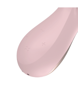 Vibrador Vaginal e Ponto G com Estimulador de Clitóris - Rosa Claro - Mono Flex - Satisfyer