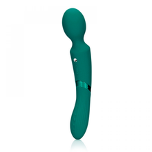 Carregar imagem no visualizador da galeria, Estimulador / Varinha e Vibrador Vaginal 2 em 1 - Recarregável - Verde - Double-Sided vibrating wand - Loveline