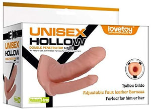 Strap-on oco Duplo - Unisex Hollow Double Penetrator - Lovetoy