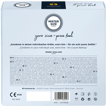 Carregar imagem no visualizador da galeria, Preservativos Extra Finos Pure Feel - tam. 53 - 3un - Mister Size