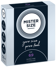 Carregar imagem no visualizador da galeria, Preservativos Extra Finos Pure Feel - tam. 69 - 3un - Mister Size