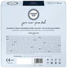 Carregar imagem no visualizador da galeria, Preservativos Extra Finos Pure Feel - tam. 69 - 3un - Mister Size