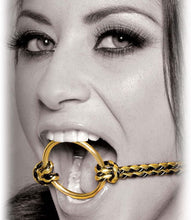 Carregar imagem no visualizador da galeria, Mordaça com argola - Open Mouth Gag - Fetish Fantasy Gold