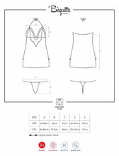 Carregar imagem no visualizador da galeria, Camisa de Noite e Tanga - Bisquitta Chemise - OBSESSIVE