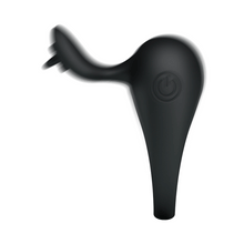 Carregar imagem no visualizador da galeria, Anel Peniano Vibratório com Estimulador de Clitóris - Tonguo - Pretty Love