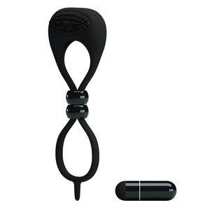 Anel vibratório para pénis e testículos - ajustável - Locker - PrettyLove